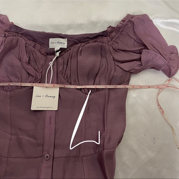 NEW Love Harmony button down dress purple lilac S;M;L womens - Picture 8 of 12